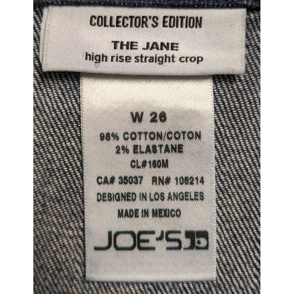 Wmn's JOE'S Jeans Collectors Edition "The Jane" High Rise Straight Crop Jeans 26 - Picture 12 of 14